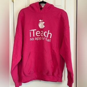 Gildan Pink Hoodie - iTeach Design